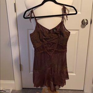 Y2K Lacy babydoll Boho Top size Small